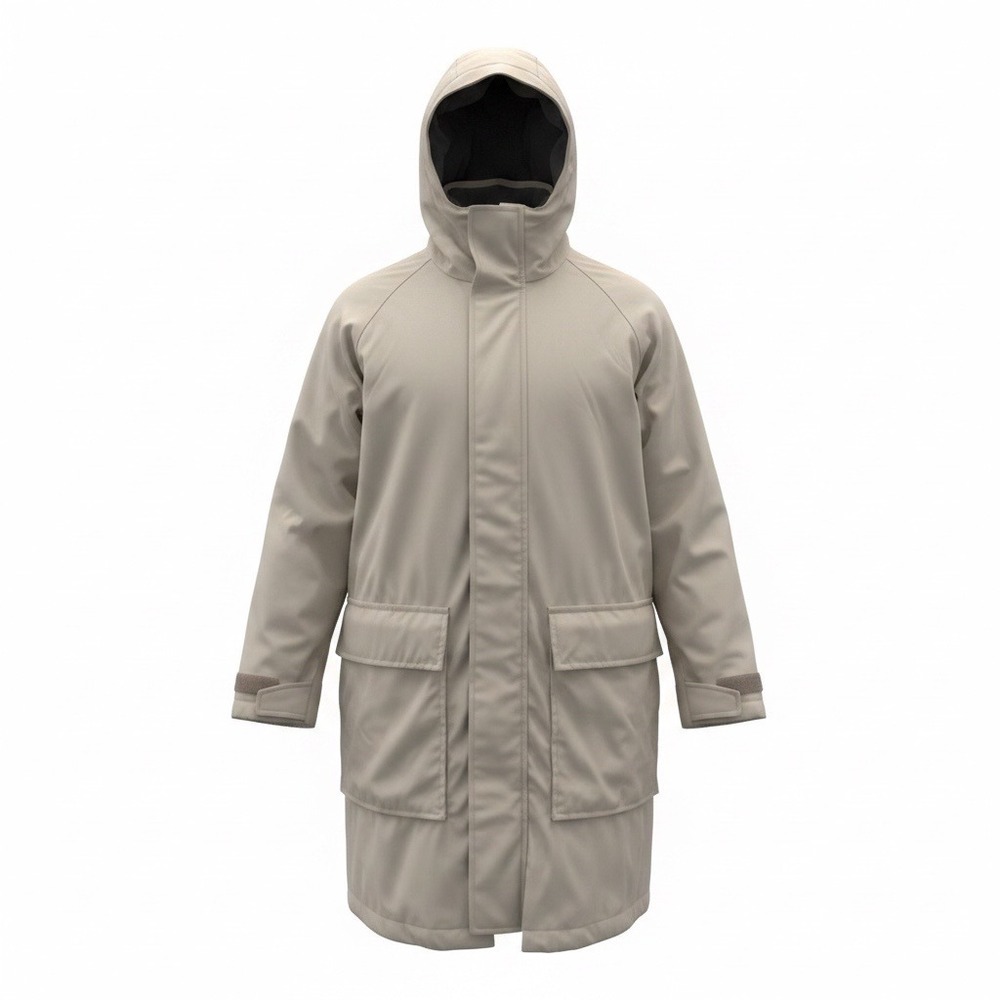 Vintage Orvis Gore-Tex Field Parka Jacket Hooded Trench Coat Tan Mens S Gorpcore